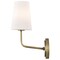 Nuvo Cordello 1-Light Sconce Vintage Brass Etched White Opal Glass 60/7883 - alternate 2